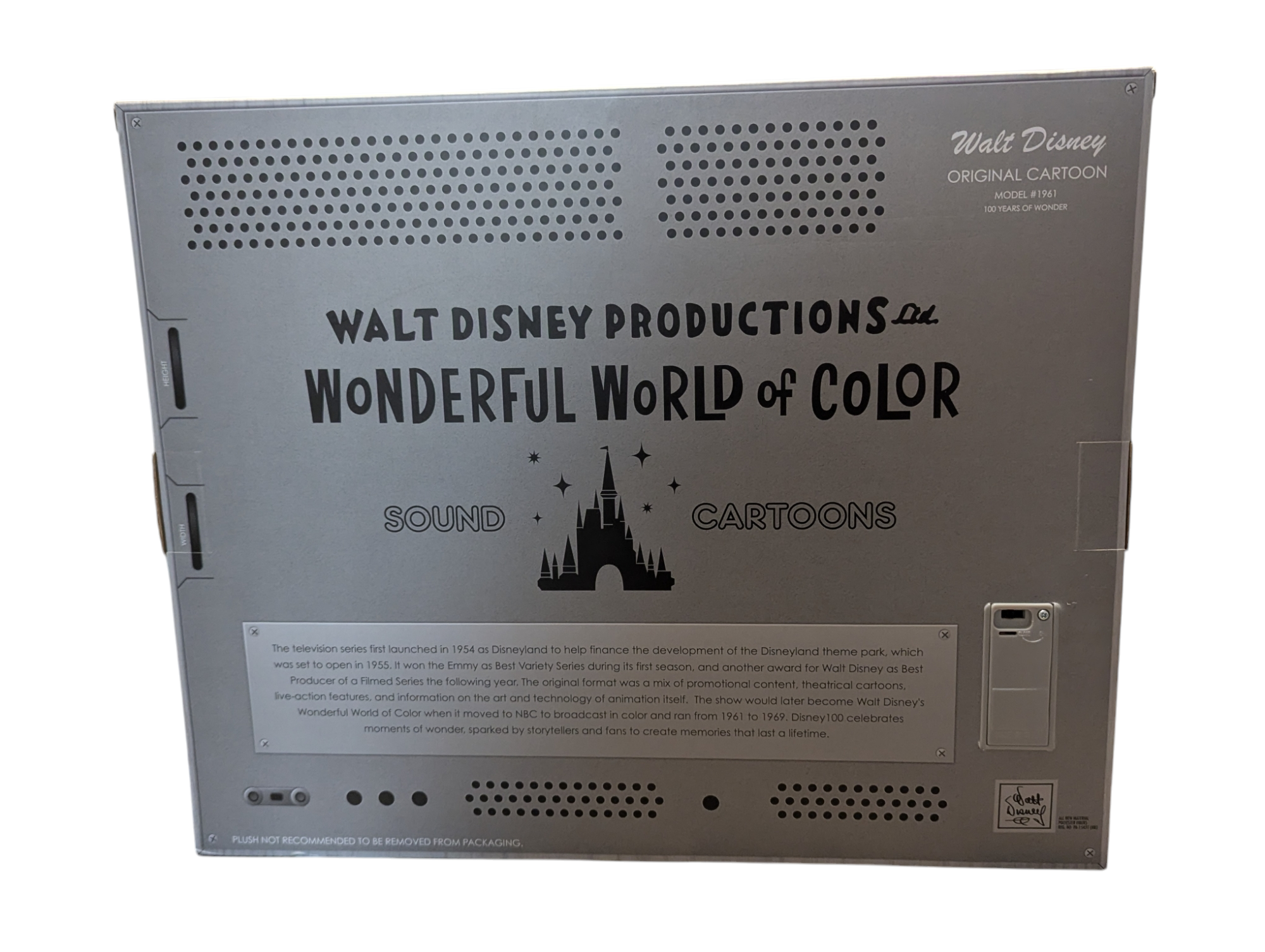 Disney 100 Years of Wonder Disney “Wonderful World of Color” Tinkerbell Plush image 2