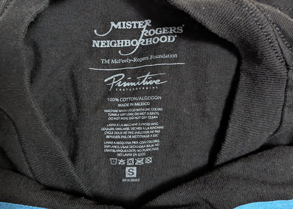 Primitive Skateboarding Mister Rogers' Neighborhood Black Graphic T-Shirt - S image 5