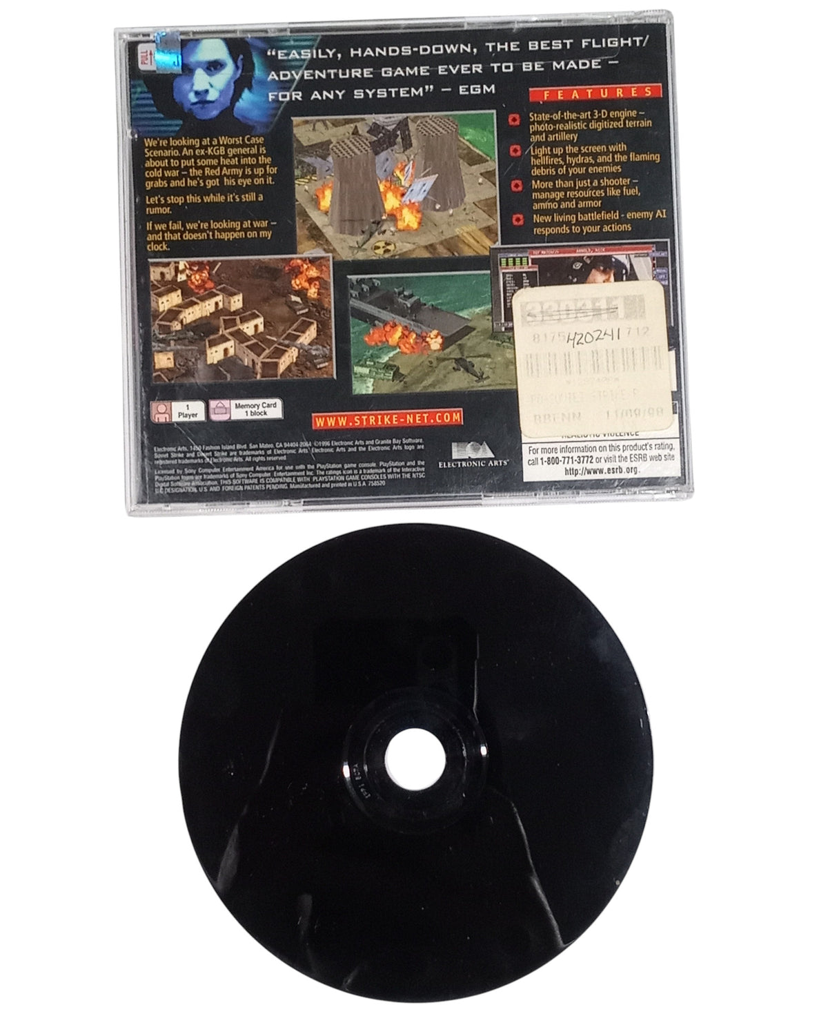 1996 Soviet Strike Sony Playstation PS1 CIB Complete Black Label image 3