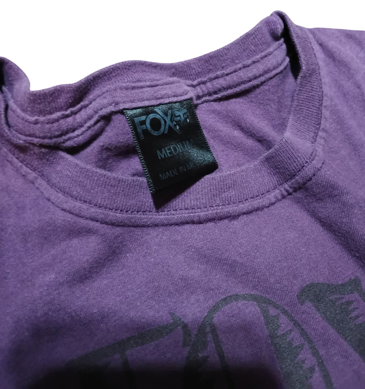 Y2K Fox Racing Fox Riders CO Logo Purple Medium T-Shirt image 3