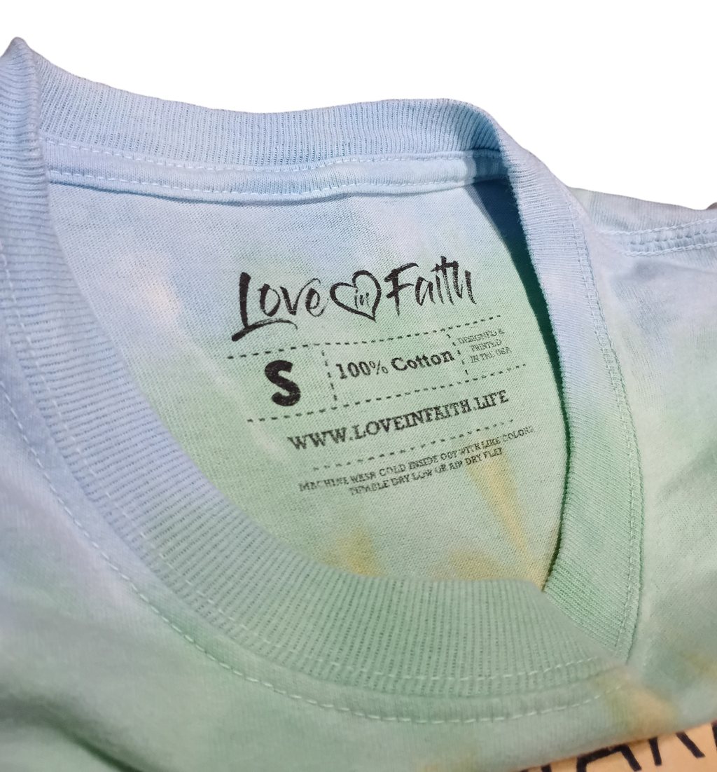 Love In Faith Way Maker Song Tie Dye Christian T-Shirt Size Small image 3