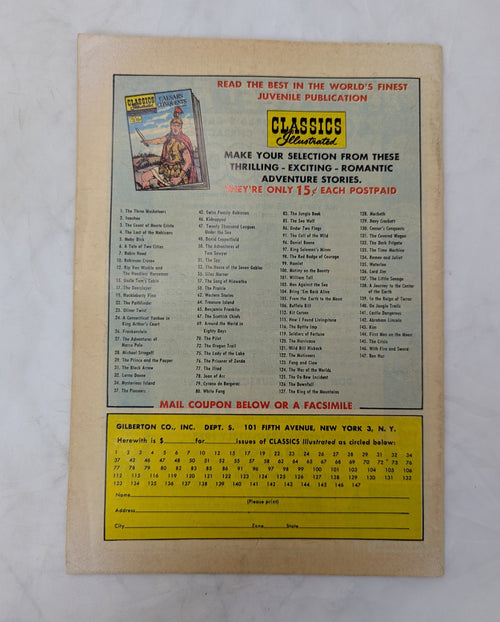 1958 Classics Illustrated Ben Hur By Lew Wallace No. 147 Comic Book image 2