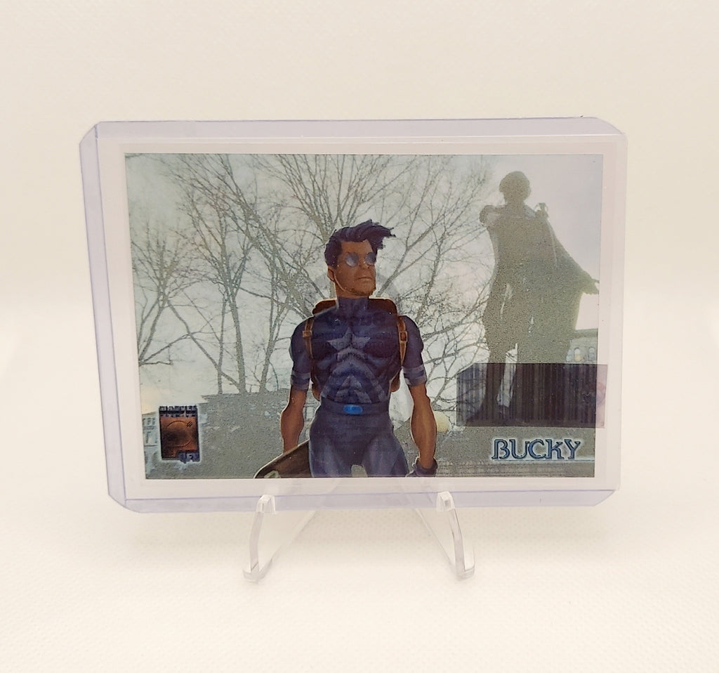 1997 Fleer Marvel Premium QFX Bucky Photographix Chase Card # 1