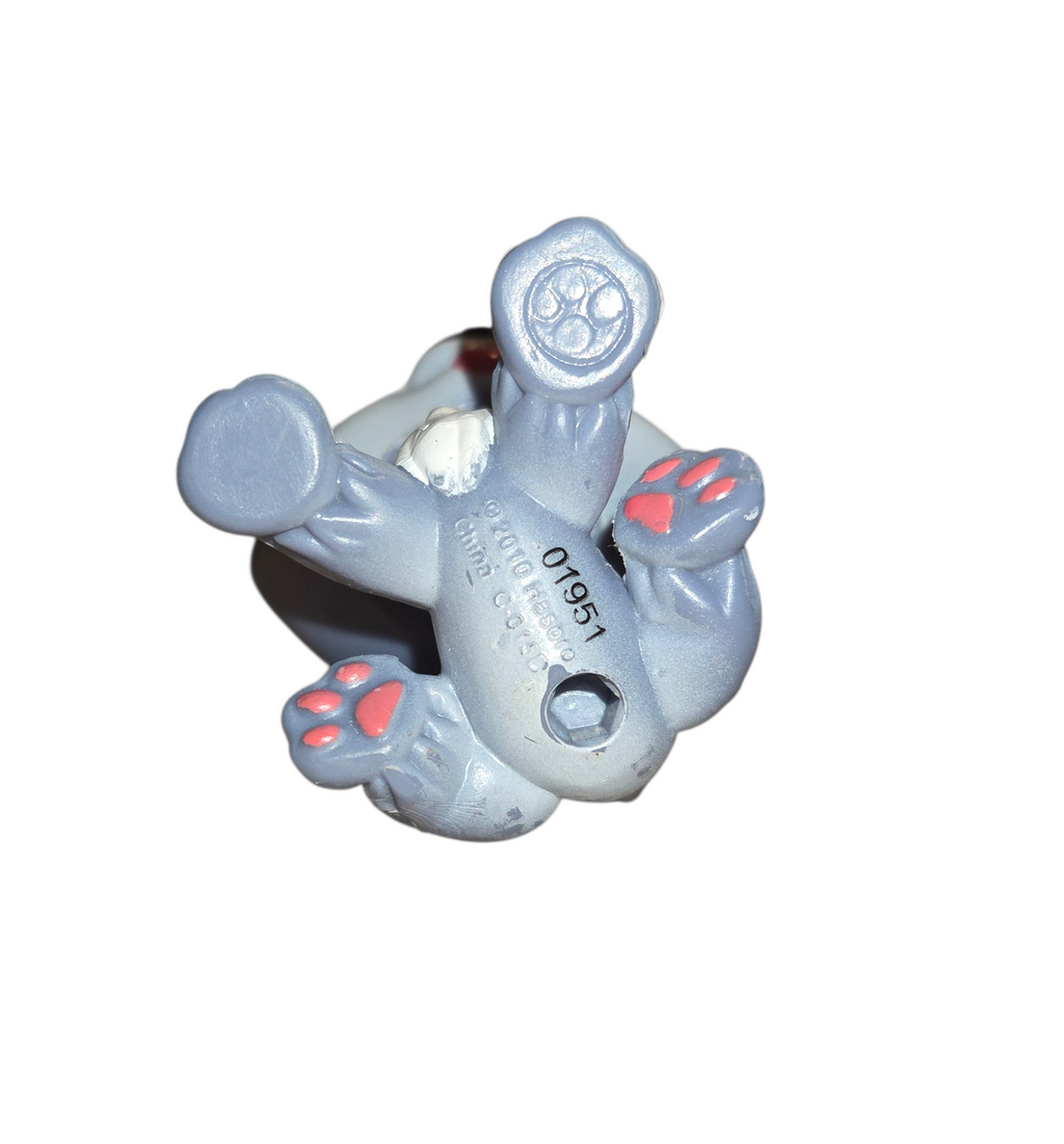 2010 Hasbro Littlest Pet Shop LPS Blythe Husky #1617 Snowflake Polka Dot Ears image 4