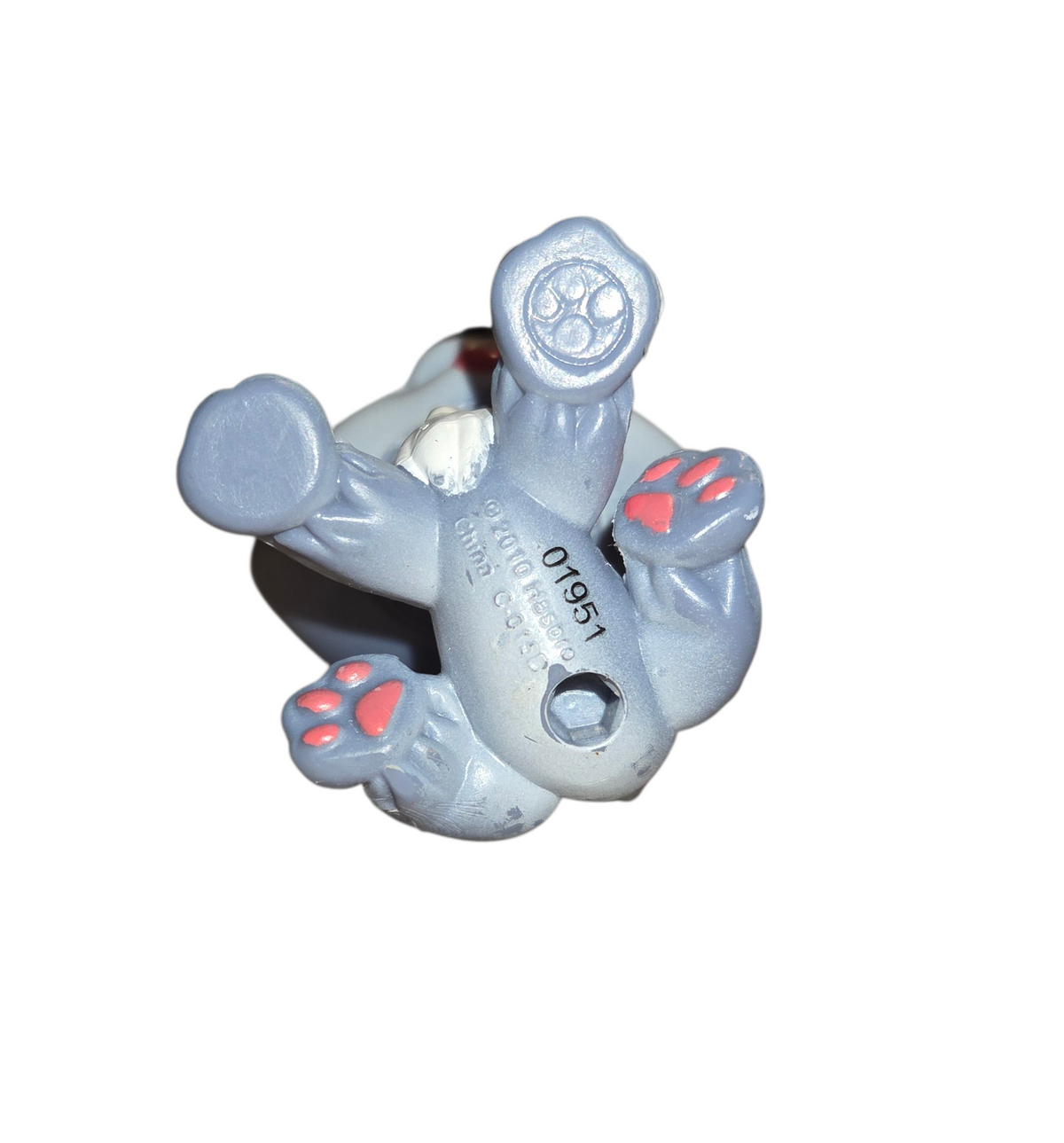 2010 Hasbro Littlest Pet Shop LPS Blythe Husky #1617 Snowflake Polka Dot Ears image 4