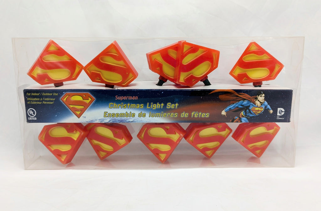 Kurt S. Adler DC Comics Superman Christmas Light Set