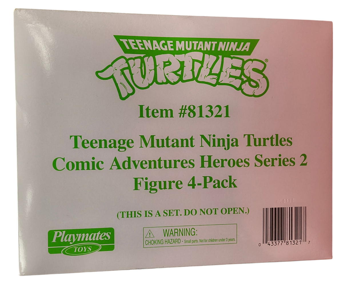 TMNT Teenage Mutant Ninja Turtles Series 2 Comic Adventures Heroes 4 Pack image 4