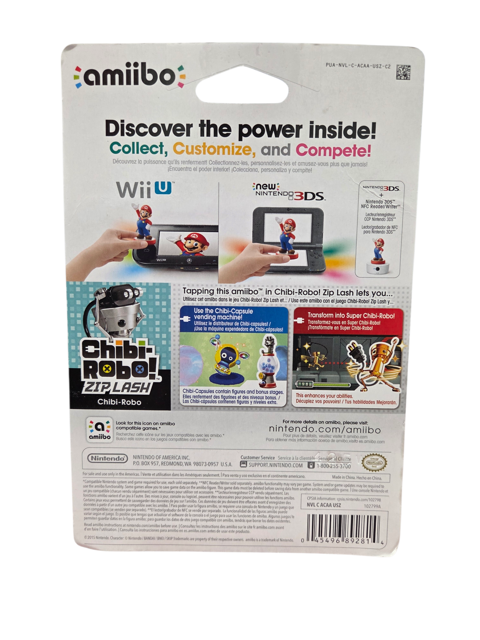 2015 Amiibo Chibi-Robo Figure Nintendo 3DS Wii U image 2