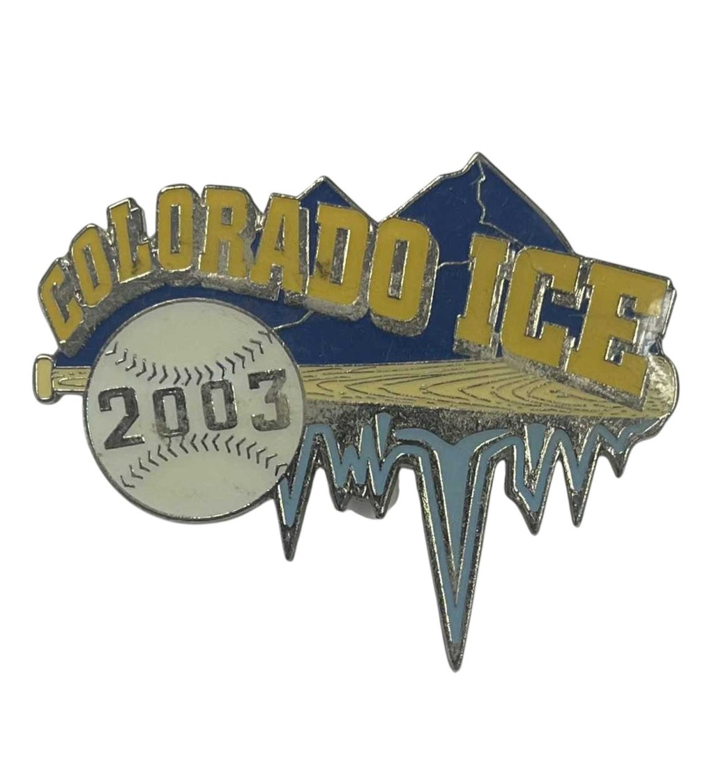 2003 Cooperstown Dreams Park Trading Pin Colorado Ice Baseball Pin