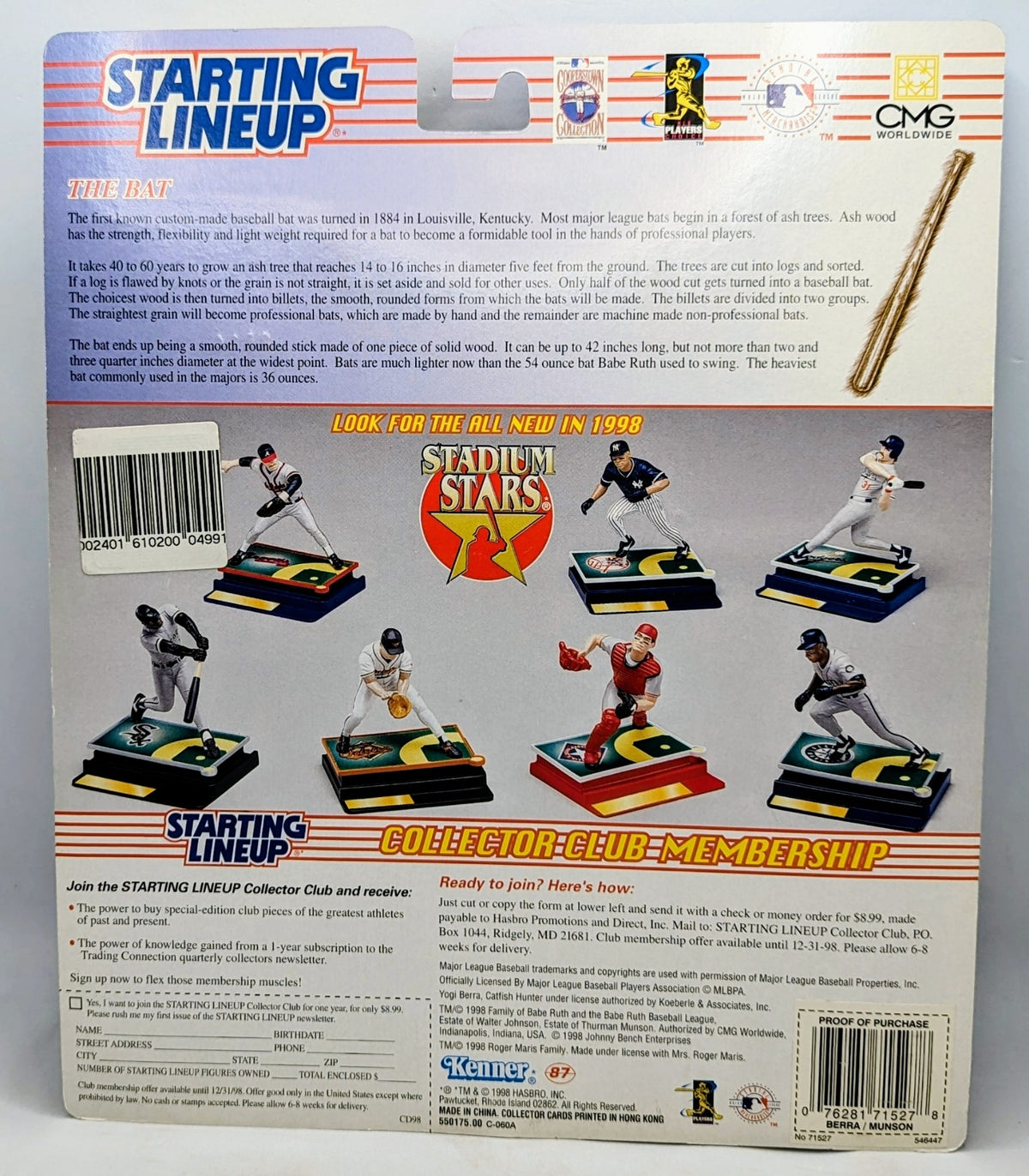 1998 Starting Lineup Classic Doubles NY Yankees Thurman Munson & Yogi Berra image 2