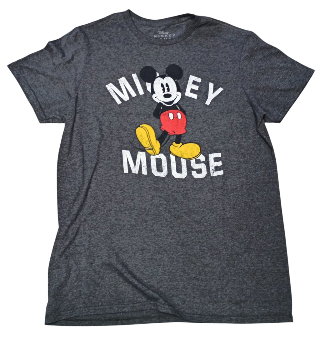 Disney Mickey Mouse Cartoon Short Sleeve Charcoal Adults Men Tshirt Medium