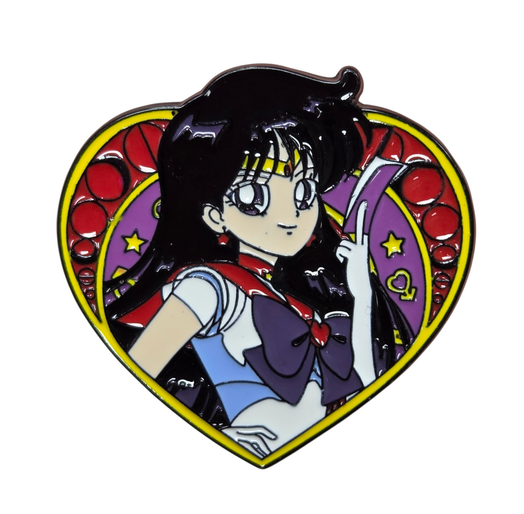 Viz Media Pretty Guardian Sailor Moon Sailor Mars Heart Character Enamel Pin
