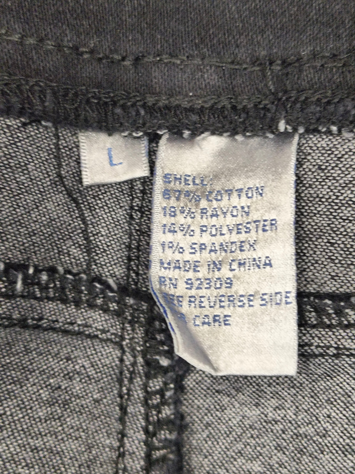 DG2 Diane Gilman SuperStretch Comfort Waist BootCut Jegging Black 393084 Large image 4