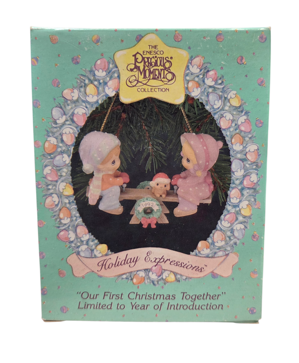 1992 Enesco Precious Moments Our 1st Christmas Together Ornament