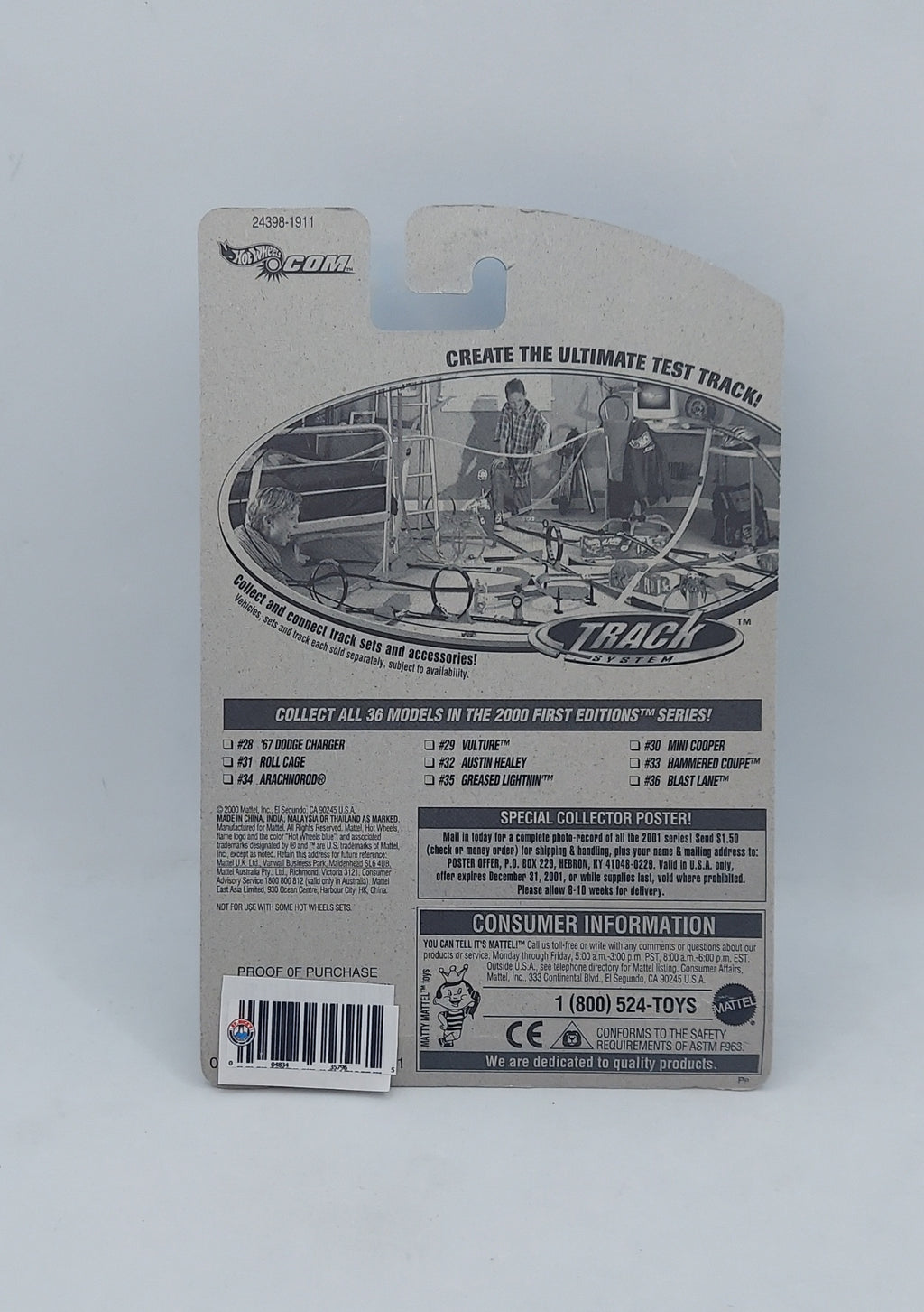 2000 Hot Wheels 2000 First Edition Arachnorod #094 image 2