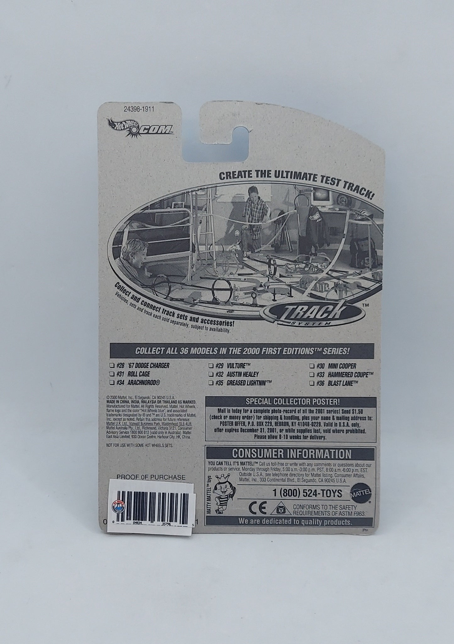 2000 Hot Wheels 2000 First Edition Arachnorod #094 image 2