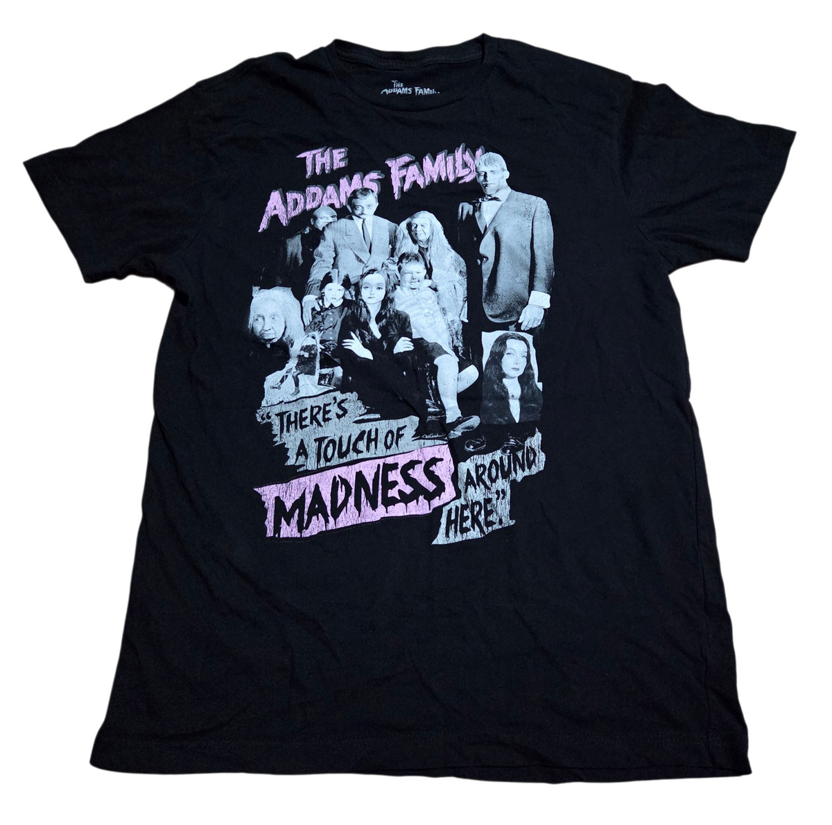 Addams Family Double Sided There’s A Touch Of Madness Around Here T-Shirt Large