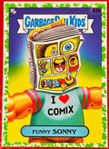 2022 Topps Garbage Pail Kids: Book Worms #63b Funny Sonny Green Parallel