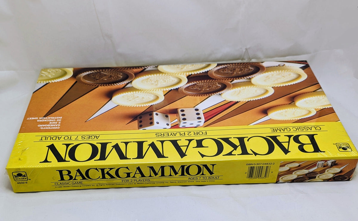 1989 Golden Whitman Western Publishing 4832-5 Backgammon Classic Game USA image 2