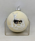Midwest Seasons Glass Deer Ball Ornament
