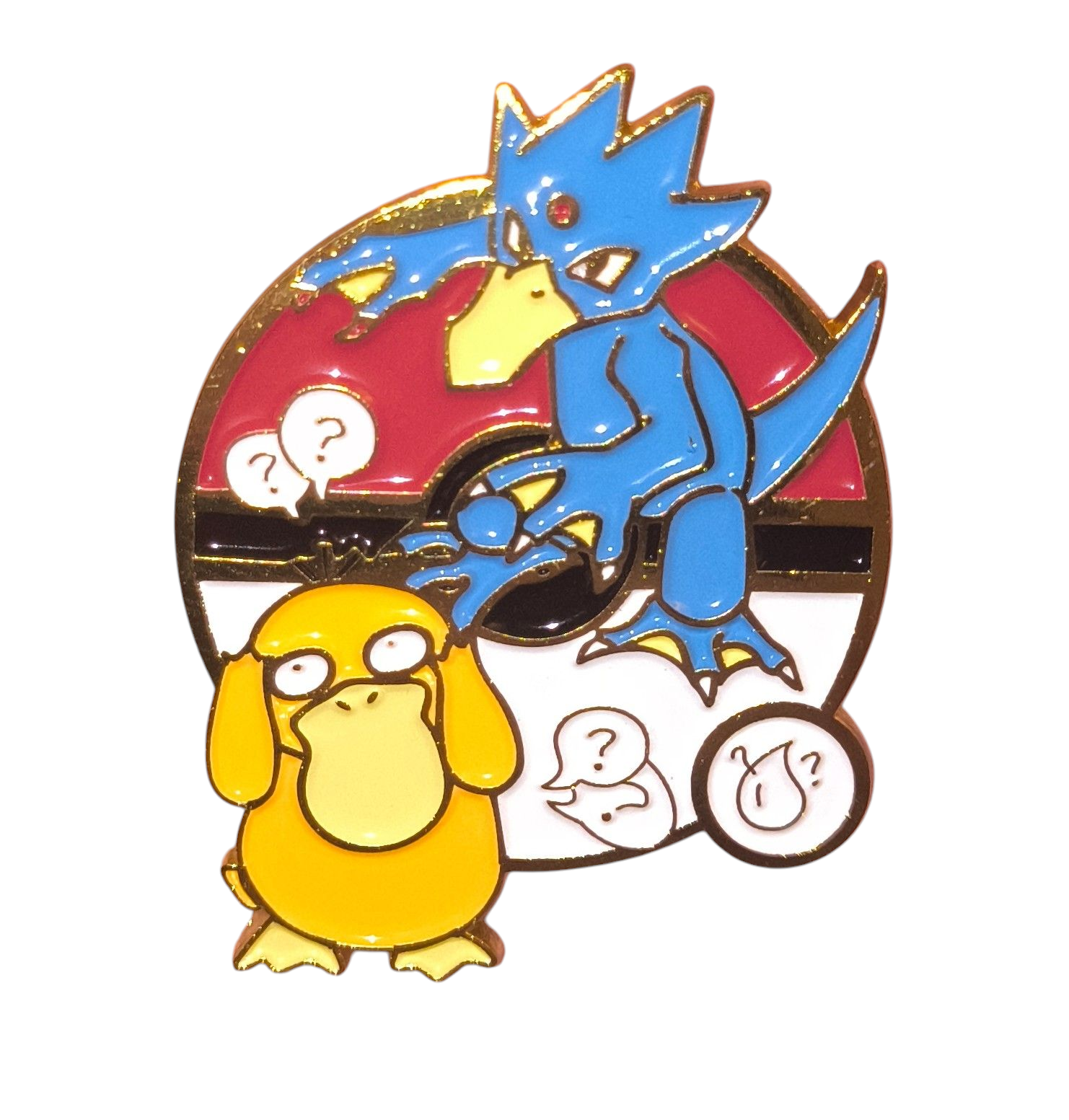 Nintendo Pokemon Squirtle Psyduck Golduck Evolution Enamel Pin