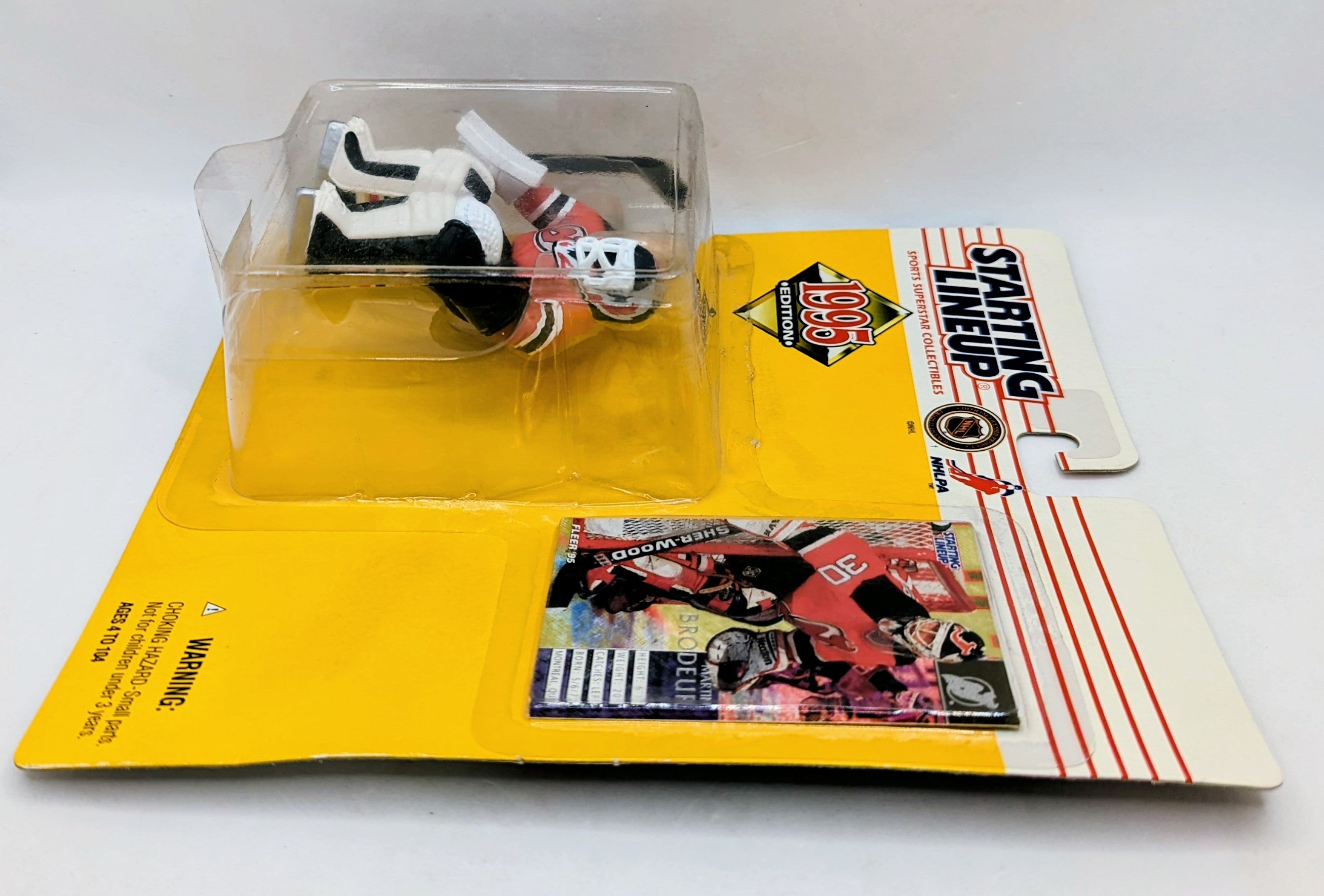 1995 Kenner Starting Lineup Martin Brodeur New Jersey Devils Action Figure image 3