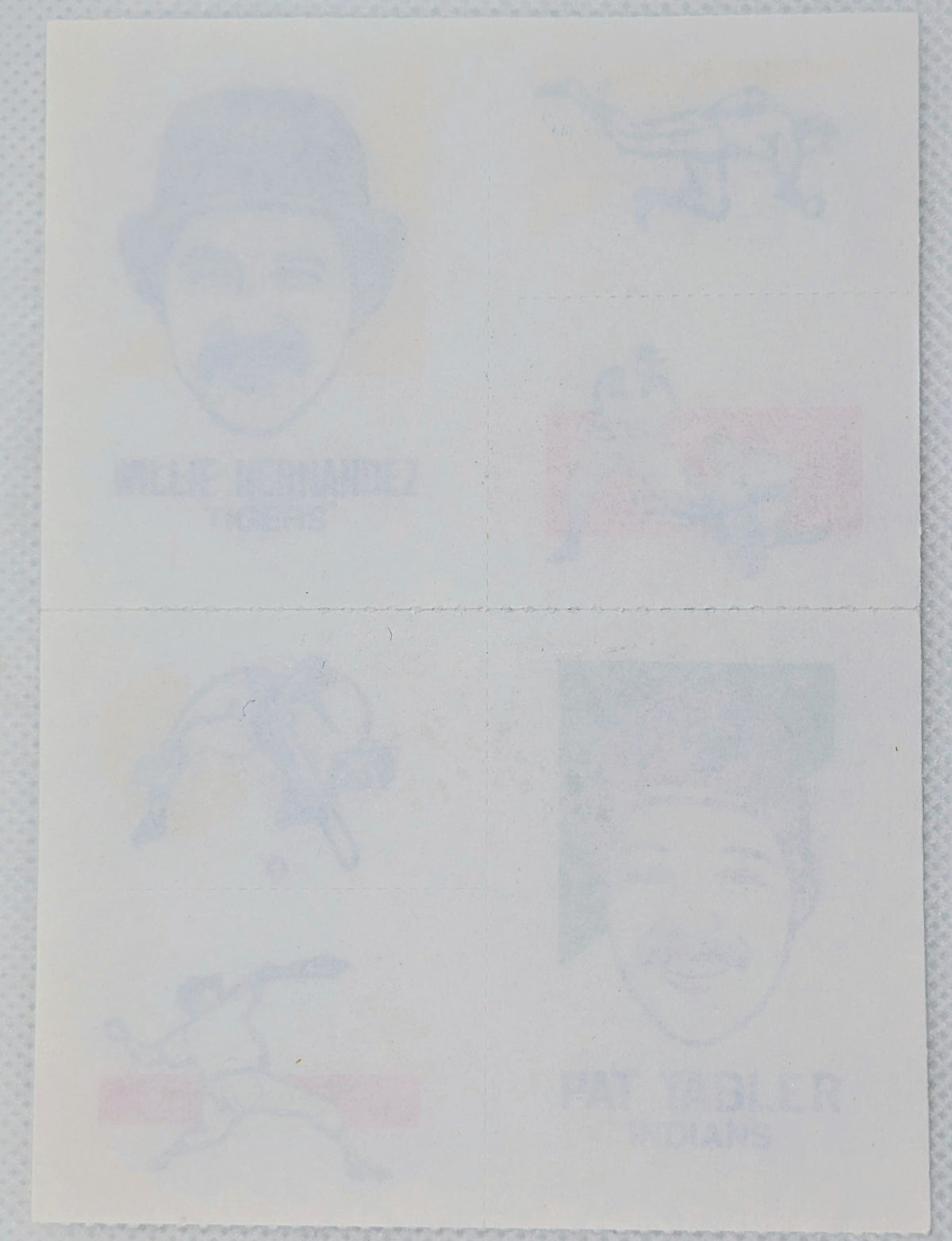 1986 Topps Tattoos Willie Hernandez Pat Tabler image 2