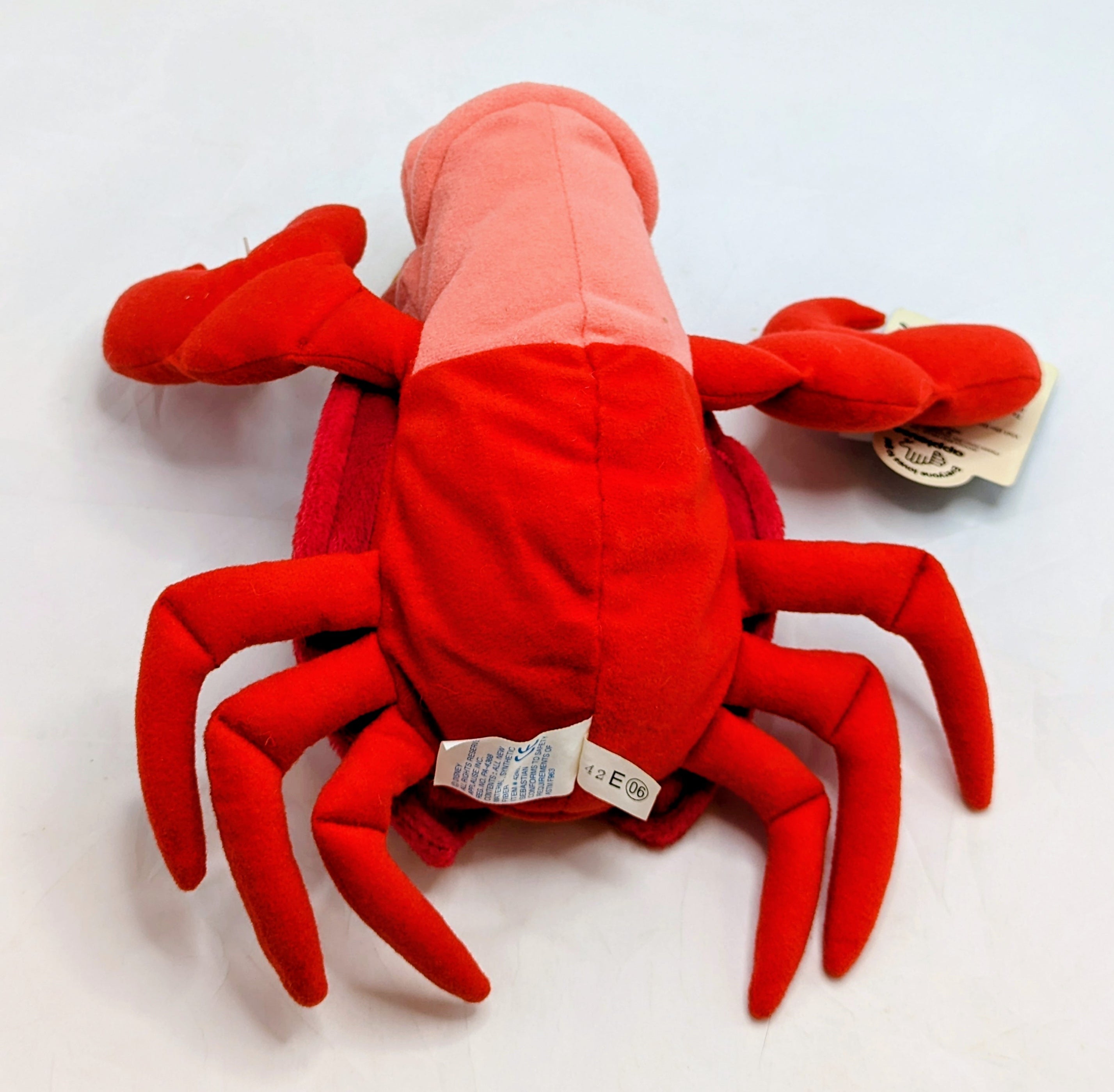 Vintage Disney Applause The Little Mermaid Sebastian The Crab 10 Inch Plush Stuf image 3