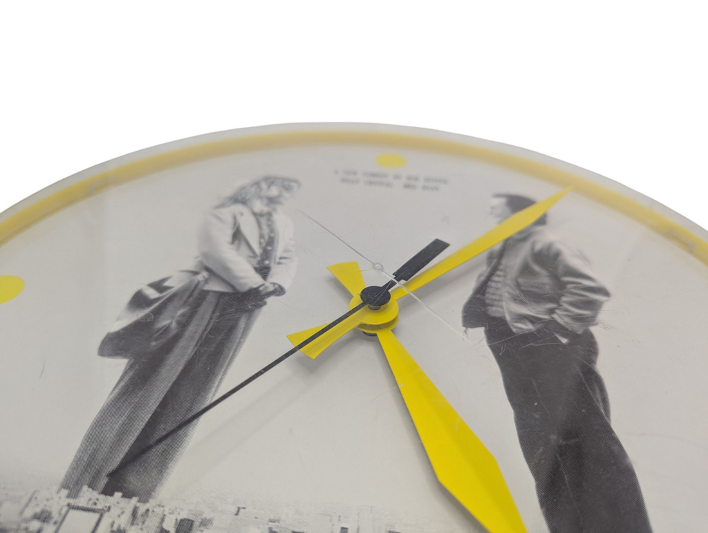 1989 Nelson When Harry Met Sally Plastic Round Wall Clock 12" image 4