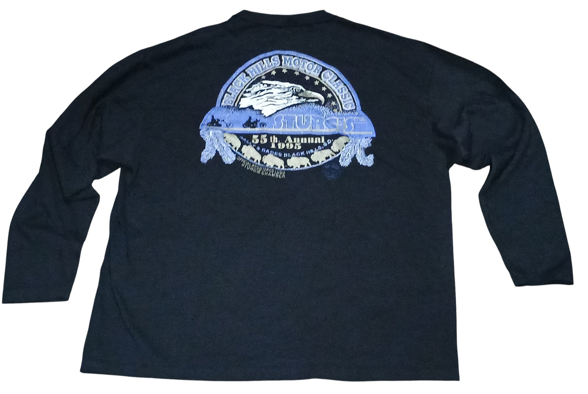 1995 55th Annual Rally & Races Sturgis Black Hills, SD XL Long Sleeve Shirt image 2