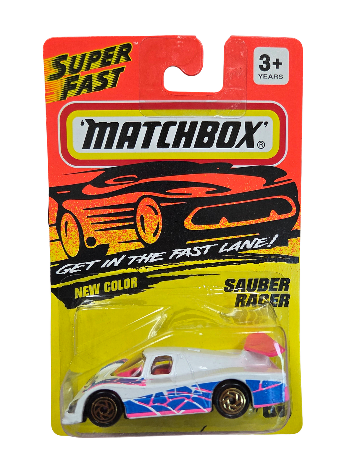 1994 Matchbox Super Fast New Color Sauber Racer #66 Diecast 1:64