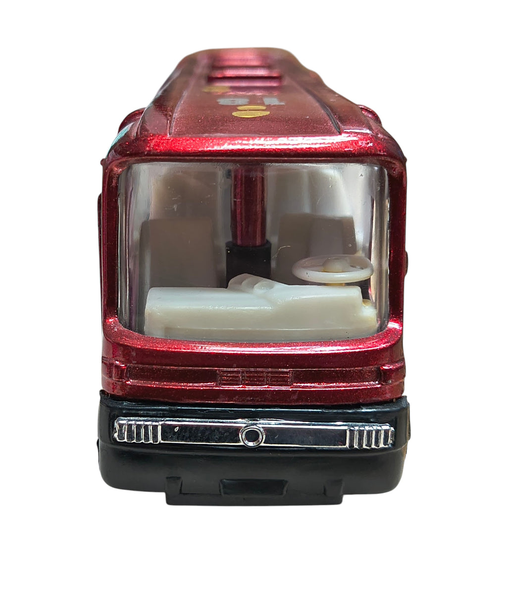 Cigiochi City Bus Red Foot Track #18 Pull Back Bus Diecast image 3