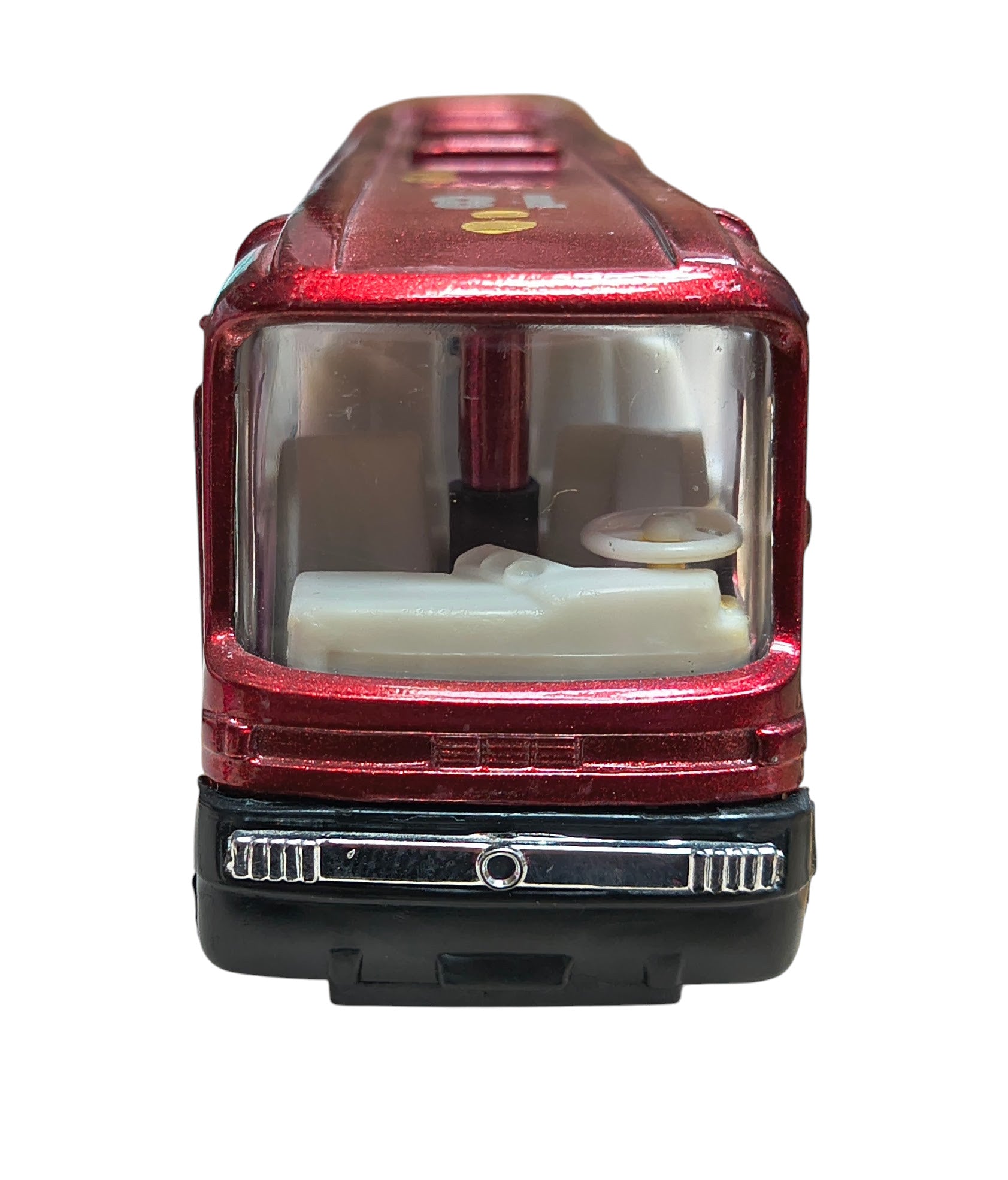 Cigiochi City Bus Red Foot Track #18 Pull Back Bus Diecast image 3
