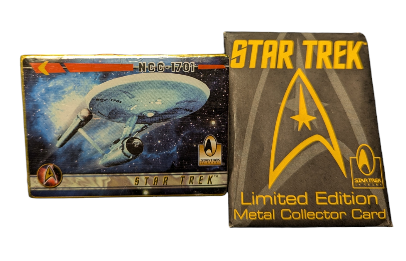 1996 Metallic Impression Star Trek Limited Edition Metal Collector Card NCC-1701