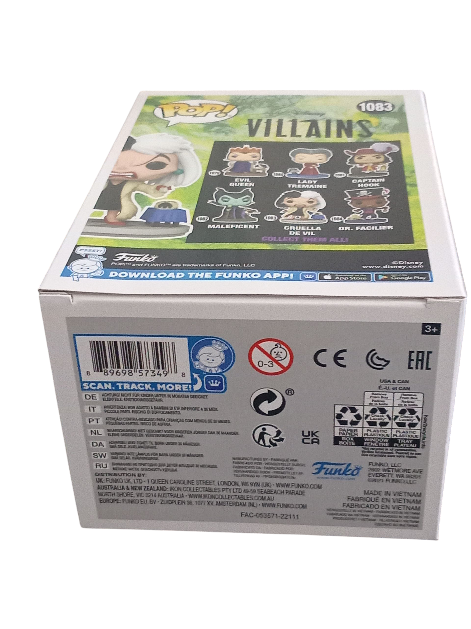 Funko Pop! Disney Villains 101 Dalmations Cruella De Vil #1083 Vinyl Figure image 5