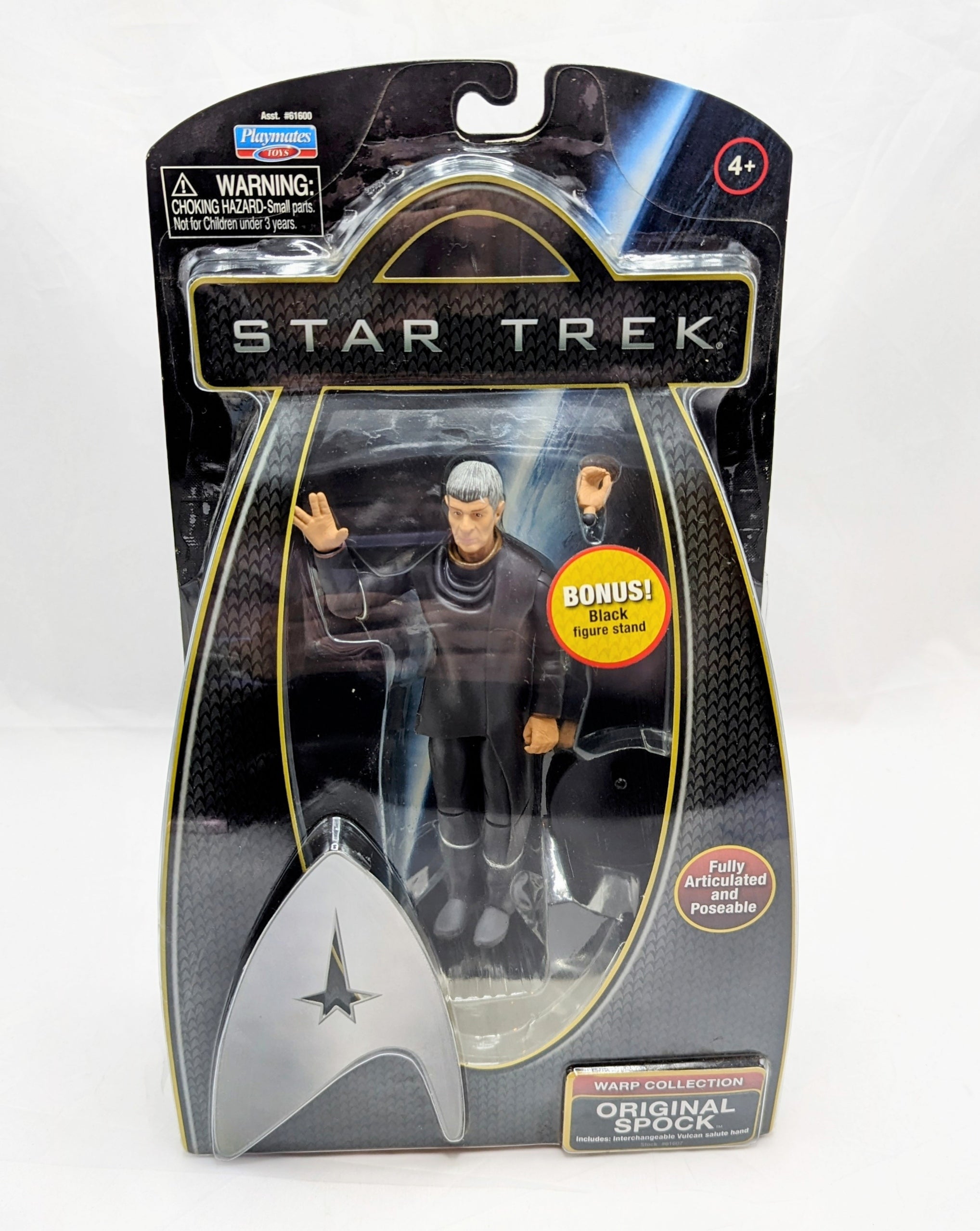 2009 Playmates Star Trek Warp Collection Original Spock Action Figure