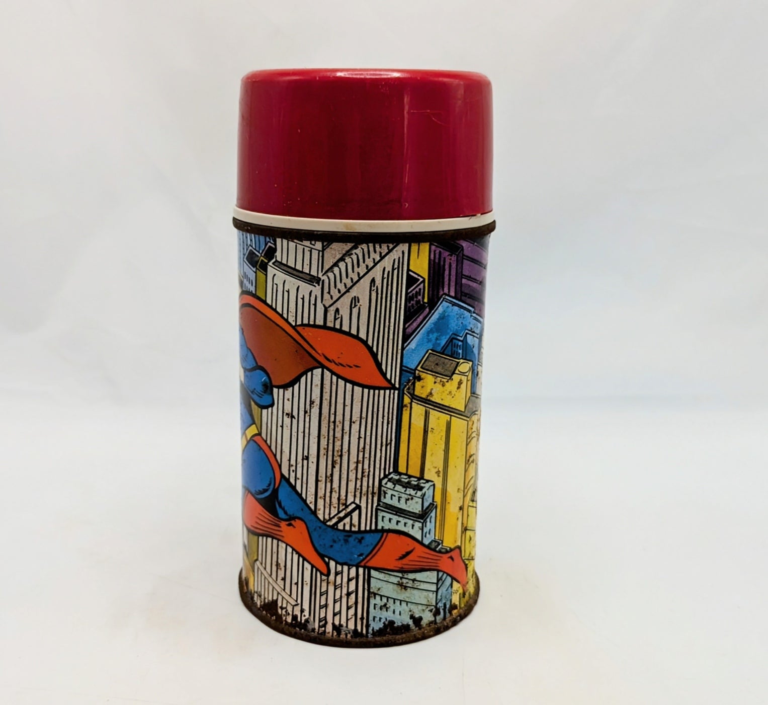 1967 National Periodical Publications Superman Metal Lunchbox & Thermos image 4