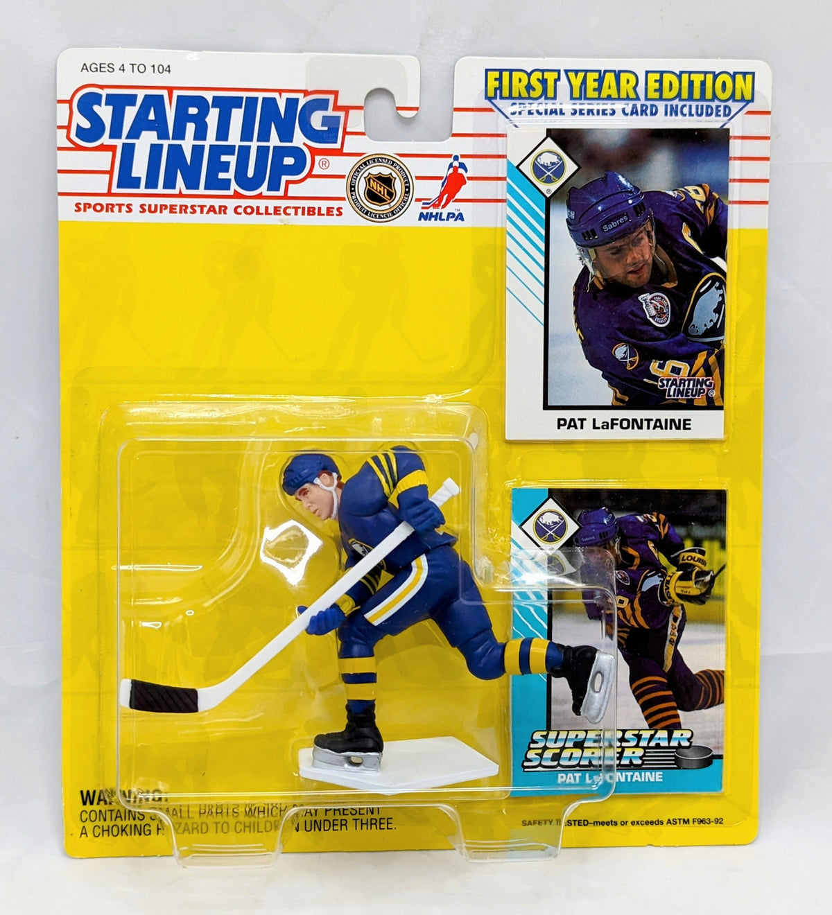 1993 Starting Lineup Pat LaFontaine Buffalo Sabres Hockey Figure