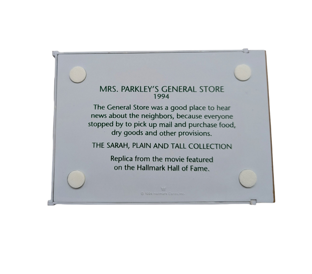 1994 Hallmark The Sarah Plain & Tall Collection Mrs. Parkley's General Store image 3