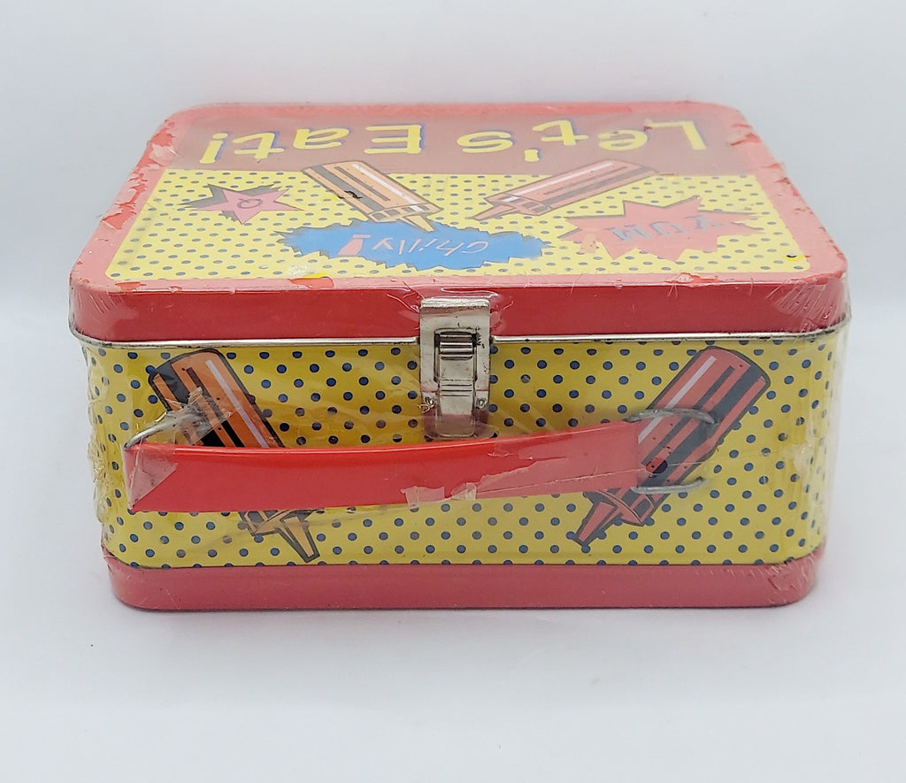 1990s G-Whiz Brainiaks Let's Eat Diner Metal Lunchbox image 2