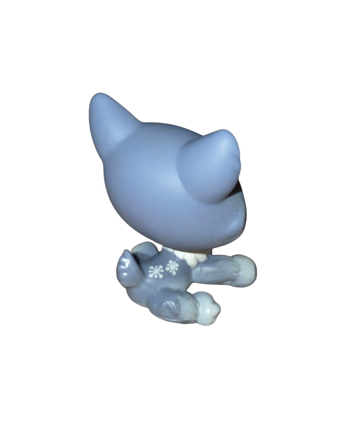 2010 Hasbro Littlest Pet Shop LPS Blythe Husky #1617 Snowflake Polka Dot Ears image 3