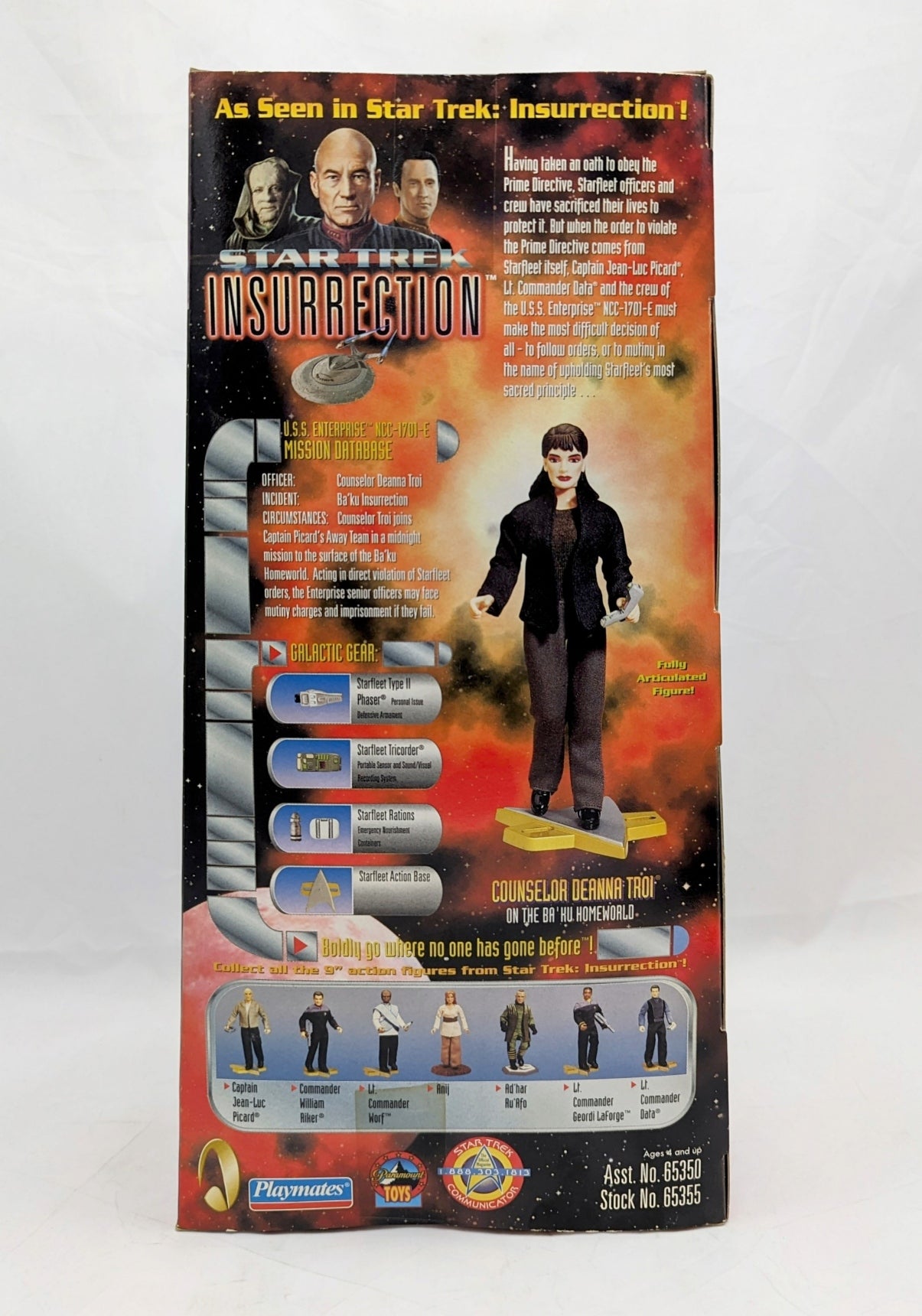 1998 Playmates Star Trek Insurrection Counselor Deanna Troi 9" Figure image 2