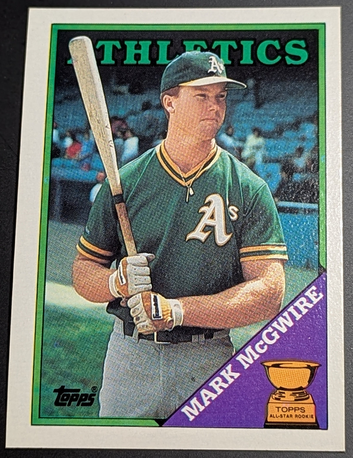 1988 Topps All-Star Rookie #580 Mark McGwire Oakland Athletics