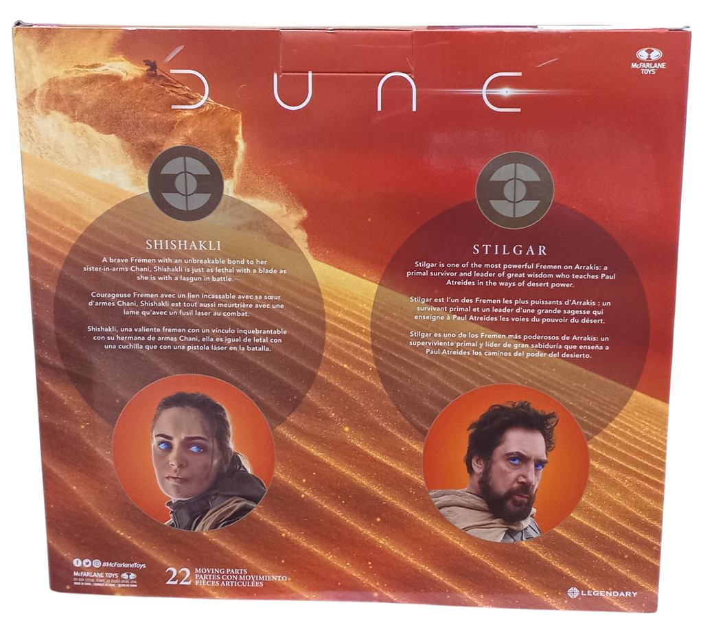 2020 McFarlane Gold Label Dune Part 2 Stilgar And Shishakli 7" Figure 2 Pack image 2