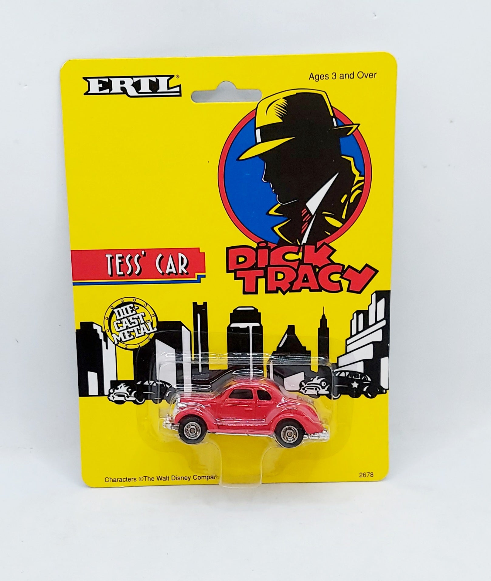 1990 ERTL Disney Dick Tracy Die-Cast Tess' Car 1/64 Scale #2678
