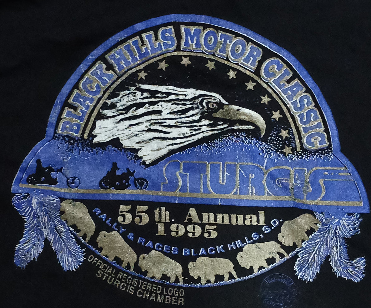 1995 55th Annual Rally & Races Sturgis Black Hills, SD XL Long Sleeve Shirt image 5