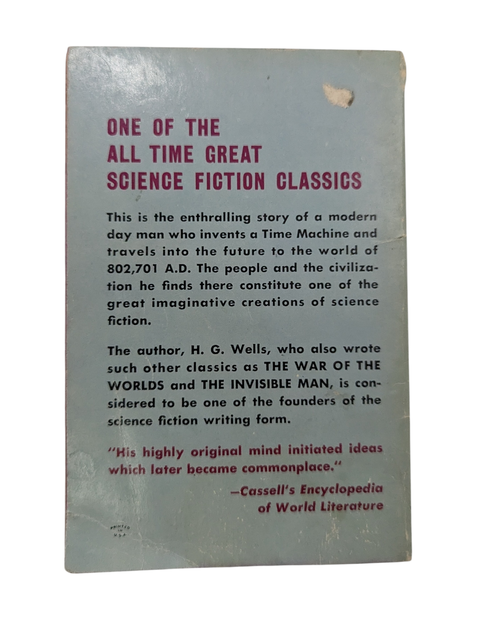 1957 Berkley Books The Time Machine H.G. Wells Book image 2