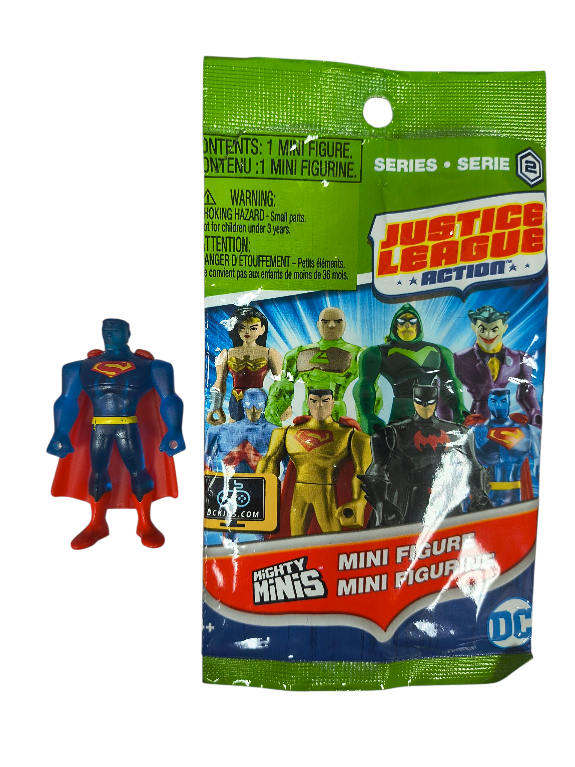 DC Comics Justice League Mighty Minis Series 2 Clear Blue Superman Figure