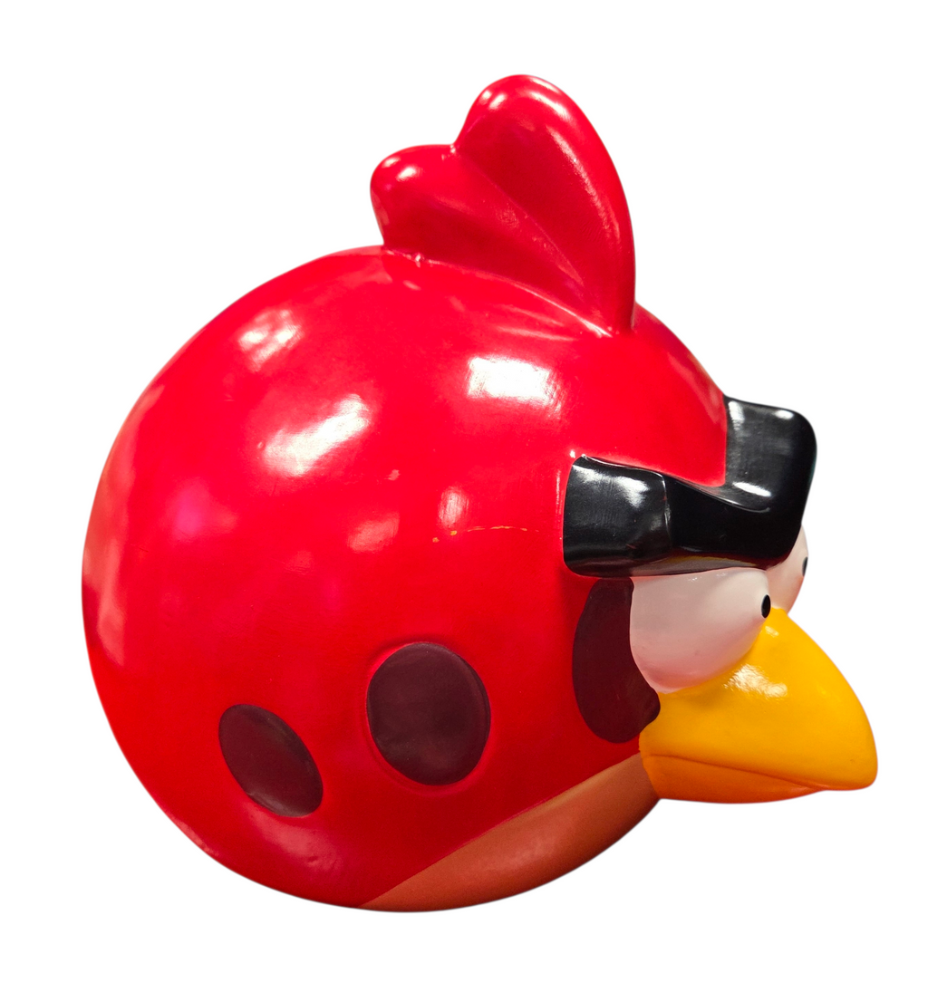 2009 Rovio Entertainment Angry Birds Red J Bird Ceramic Piggy Bank image 2
