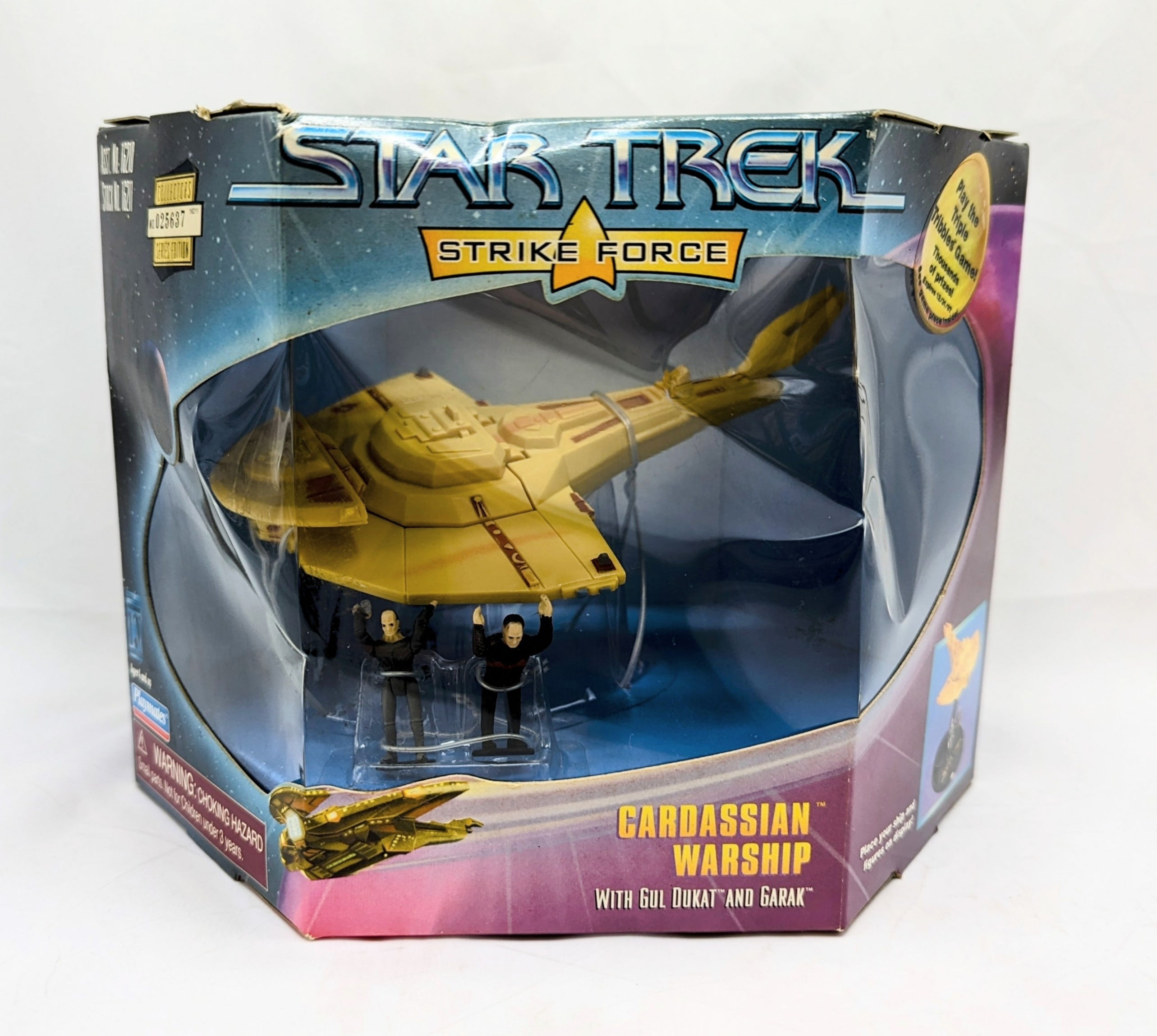 1997 Star Trek Strike Force Cardassian Warship Gul Dukat & Garak